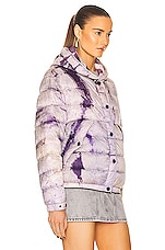 Moncler Grenoble Rives Bomber Jacket in Tie Dye Multi, view 3, click to view large image.