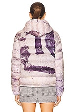 Moncler Grenoble Rives Bomber Jacket in Tie Dye Multi, view 5, click to view large image.