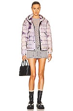 Moncler Grenoble Rives Bomber Jacket in Tie Dye Multi, view 6, click to view large image.