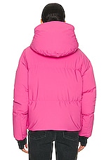 Moncler Grenoble Allesaz Bomber in Pink, view 3, click to view large image.
