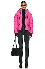 Moncler Grenoble Allesaz Bomber in Pink, view 4, click to view large image.