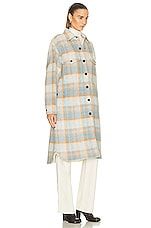 Moncler Grenoble Vanay Shirt Jacket in Cream & Multi, view 3, click to view large image.