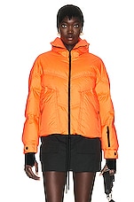 Moncler Grenoble Cluses Jacket in Orange, view 1, click to view large image.