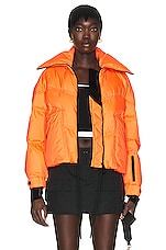 Moncler Grenoble Cluses Jacket in Orange, view 2, click to view large image.