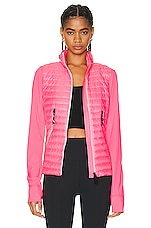 Moncler Grenoble Day-namic Zip Up Jacket in Pink, view 2, click to view large image.