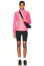 Moncler Grenoble Day-namic Zip Up Jacket in Pink, view 6, click to view large image.