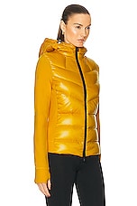 Moncler Grenoble Zip Up Cardigan in Yellow, view 3, click to view large image.