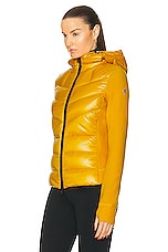 Moncler Grenoble Zip Up Cardigan in Yellow, view 4, click to view large image.
