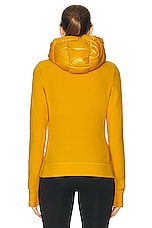 Moncler Grenoble Zip Up Cardigan in Yellow, view 5, click to view large image.