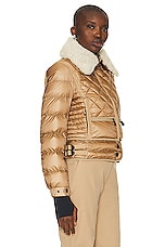 Moncler Grenoble Chaviere Jacket in Beige, view 3, click to view large image.