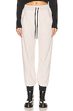 Moncler Grenoble Drawstring Sweatpant in White, view 1, click to view large image.