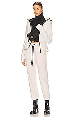 Moncler Grenoble Drawstring Sweatpant in White, view 4, click to view large image.