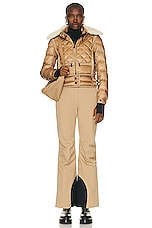 Moncler Grenoble Ski Pant in Beige, view 4, click to view large image.