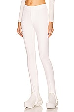 Moncler Grenoble Skinny Sport Pant in White, view 2, click to view large image.