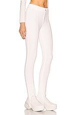 Moncler Grenoble Skinny Sport Pant in White, view 3, click to view large image.