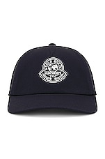Moncler Baseball Cap in Navy, view 1, click to view large image.