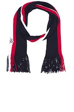 Moncler Scarf in Blue, view 1, click to view large image.