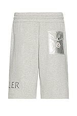 Moncler Short in Grey, view 2, click to view large image.