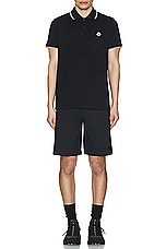 Moncler Tech Short in Black, view 5, click to view large image.