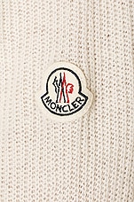 Moncler Crewneck Sweater in White, view 3, click to view large image.