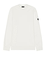 Moncler Sweater in White, view 1, click to view large image.