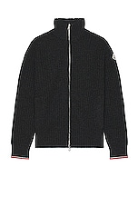 Moncler Cardigan in Black, view 1, click to view large image.