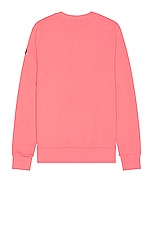Moncler Logo Sweater in Desert Rose, view 2, click to view large image.