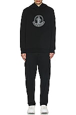 Moncler Hoodie in Black, view 5, click to view large image.