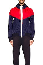 Moncler Bukret Jacket in Navy, view 3, click to view large image.