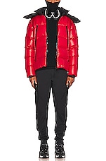 Moncler Zubair Jacket in Red, view 6, click to view large image.