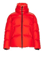 Moncler Damavand Jacket in Orange, view 1, click to view large image.