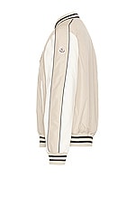 Moncler Detian Bomber in Beige, view 3, click to view large image.