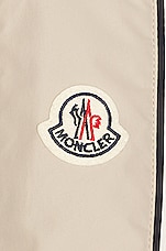 Moncler Detian Bomber in Beige, view 4, click to view large image.