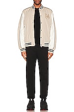 Moncler Detian Bomber in Beige, view 6, click to view large image.
