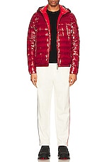 Moncler Galion Jacket in Red, view 6, click to view large image.