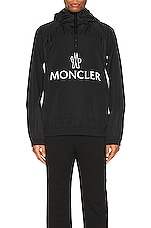 Moncler Mattres Jacket in Black, view 3, click to view large image.