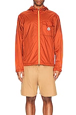 Moncler Samakar Jacket in Orange, view 4, click to view large image.