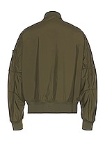 Moncler Bharani Bomber in Olive, view 2, click to view large image.
