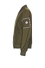 Moncler Bharani Bomber in Olive, view 3, click to view large image.