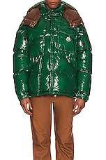 Moncler Karakorum Jacket in Green, view 6, click to view large image.