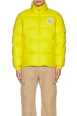 Moncler Citala Jacket in Yellow, view 4, click to view large image.