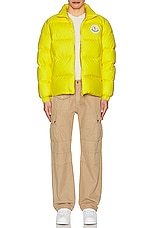 Moncler Citala Jacket in Yellow, view 5, click to view large image.