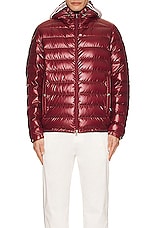 Moncler Cornour Jacket in Soft Burgundy, view 4, click to view large image.