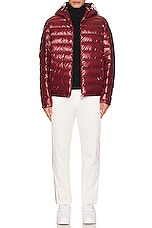 Moncler Cornour Jacket in Soft Burgundy, view 5, click to view large image.