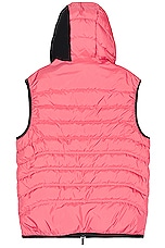 Moncler Nubiera Vest in Desert Rose, view 2, click to view large image.