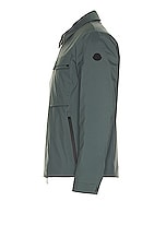 Moncler Tortisse Shirt Jacket in Kombu Green, view 3, click to view large image.