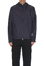 Moncler Etiache Jacket in Dark Navy Blue, view 5, click to view large image.
