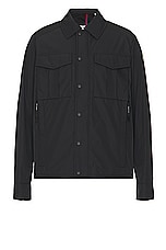 Moncler Frema Shirt Jacket in Black, view 1, click to view large image.