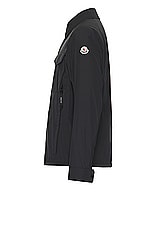 Moncler Frema Shirt Jacket in Black, view 3, click to view large image.