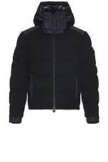 Moncler Lagdei Jacket in Navy Blue, view 1, click to view large image.